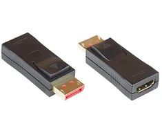 Adapteris AV Alcasa Alcasa HDMI-DP14G lyties keitiklis / Displayport kabeliai Juodas