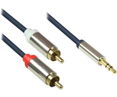 GoodConnections Good Connections Audiokabel 3-pol. 3.5mm-St.-2xRCA St. 3m