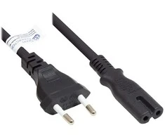 GoodConnections Good Connections Euro-Netzkabel an C7/Euro 8 Bu. schw. 1m