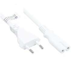 GoodConnections Good Connections Geros jungtys Euro maitinimo kabelis Euro kištukas į C7/Euro 8 lizdą, baltas, 1,5 m