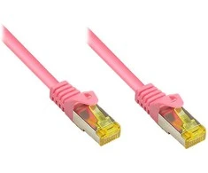GoodConnections „Good Connections“ jungiamasis kabelis su 7 kat., S/FTP, 3 m, rausvai raudonas