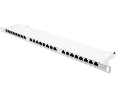 GoodConnections Good Connections Geros jungtys Patch Panel 19" Cat. 6 24-Port 0,5 HE STP reinweiß