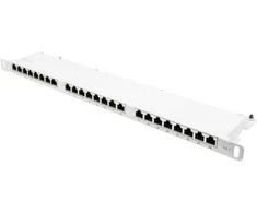 GoodConnections Good Connections Geros jungtys Patch Panel 19" Cat. 6 24-Port 0,5 HE STP reinweiß
