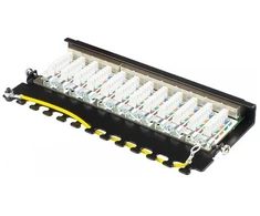 GoodConnections Good Connections Patchpanel Cat.6 12-Port 0,5 HE juodas