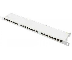 GoodConnections Good Connections Geros jungtys Patchpanel 19'' 24Port 0,5HE CAT6 STP grau