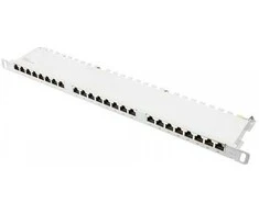 GoodConnections Good Connections Geros jungtys Patchpanel 19'' 24Port 0,5HE CAT6 STP grau