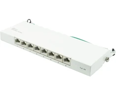 GoodConnections Good Connections Patchpanel Cat.6A 8-Port 0,5 HE reinweiß
