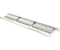 GoodConnections Good Connections Geros jungtys Patch Panel 19" Cat. 6 24-Port 0,5 HE STP reinweiß