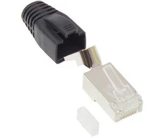 GoodConnections Good Connections RJ45 Netzwerkstecker gesch. Cat.6A schw.