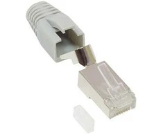 GoodConnections Good Connections RJ45 Netzwerkstecker ges. Cat.6A grau 50x