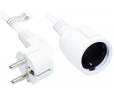 Kabelis zasilający Good Connections Good Connections Schutzkontakt Verlängerung baltas 2m