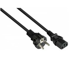 GoodConnections Good Connections Schutzkontakt-Stecker an C13 schw. 3m