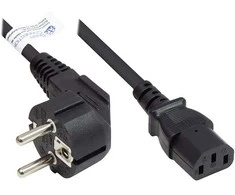 GoodConnections Good Connections Schutzkontakt-Stecker gew.- C13 schw. 3m