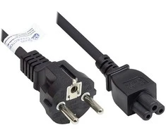 GoodConnections Good Connections Netzkabel Schutzkontakt an C5 (gerade) juodas, 3m