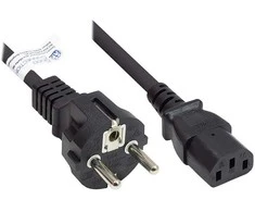 GoodConnections Good Connections Schutzkontakt-Stecker an C13 schw. 1,8m