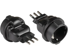 GoodConnections Good Connections Stromadapter Italien Typ L-Typ F(CEE 7/3)