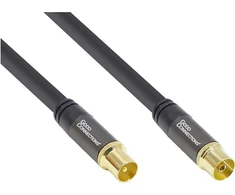 Alcasa Good Connections Antennenkabel SmartFLEX 1m IEC St. zu Koax Bu. >120dB juodas