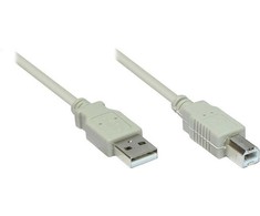 Good Connections Kabelis USB Alcasa USB-A - USB-B 1 m Baltas (2510-1OF)