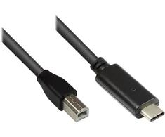 GoodConnections Good Connections USB2.0 Kabelis C-B schw. 1m
