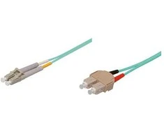 GoodConnections Patchkabel LWL Duplex OM3 (Multimode, 50/125) LC/SC, LSZH, austauschbare Polarität, 0,5m, Good Connections®