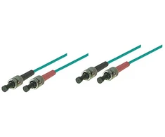 GoodConnections Patchkabel LWL Duplex OM3 (Multimode, 50/125) ST/ST, LSZH, 2m, Good Connections®