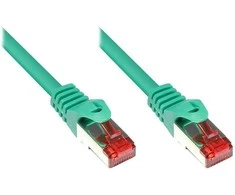 Good Connections Geras RNS kabelis su Rastnasenschutz, katė. 6, S/FTP, PiMF, PVC, 250 MHz, žalia, 20 m, geras ryšys (8060 - 200G)