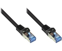 GoodConnections Geri ryšiai Patchkabel Cat. 6a S/FTP, PiMF halogenfrei 500MHz juodas 2m