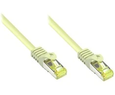 Good Connections Geros jungtys. RJ45 komutacinis kabelis su Cat.7 Roh. Kabelis su apsauga nuo skląsčio (RNS), S/FTP, PiMF, be halogenų, 600MHz, OFC, pilka, 40m, geros jungtys (8070R-400).