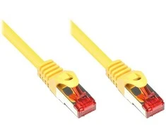 GoodConnections RNS® Patchkabel mit Rastnasenschutz, Cat. 6, S/FTP, PiMF, PVC, 250MHz, gelb, 3m, Good Connections®