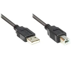 Alcasa Kabelis USB Good Connections USB-A - 1,8 m Juodas (2510-2OFS)
