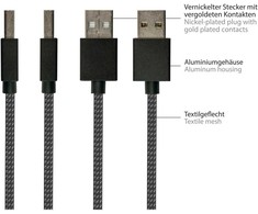 Nezatříděno USB Good Connections USB-A - Lightning kabelis 0,5 m juodas (2510-AL005S)