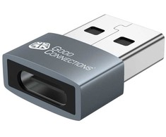 Adapteris USB Good Connections USB-A - USB-C Pilka (USB-AD203)