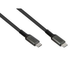 Good Connections Kabelis USB Digitus GoodConnections USB-C 2.0 (ST-ST) 0,5 m jungiamasis kabelis tekstilinis apvalkalas 240 W antracitas