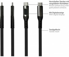 Good Connections Roline USB-C - USB-C kabelis 1 m grafito spalvos (2213-D010S)