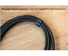 Alcasa „Good Connections“ – geras jungtis, USB 2.0 įkrovos ir duomenų kabelis (240 W), USB-C jungtis / USB-C jungtis, 2 m