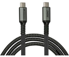 Digitus GoodConnections USB-C 2.0 (ST-ST) 3 m jungiamojo kabelio tekstilinė striukė 240 W antracitas