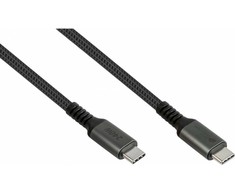 Digitus GoodConnections USB-C 2.0 (ST-ST) 3 m jungiamojo kabelio tekstilinė striukė 240 W antracitas