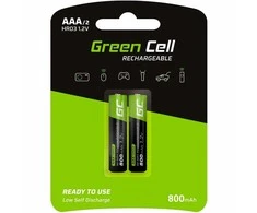 Green Cell Žalias Cell Akku 2xAAA HR03 800mAh