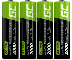 Green Cell Žalias Cell Akku 4xAA HR6 2000mAh