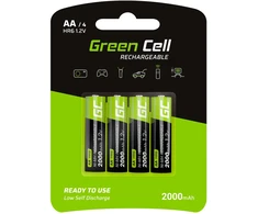 Green Cell Žalias Cell Akku 4xAA HR6 2000mAh