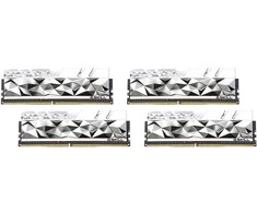 RAM G.Skill DIMM 64 GB DDR4-3600 (4x 16 GB) Quad-Kit, memory - sidabrinis, F4-3600C16Q-64GTESC, Trident Z Royal Elite, INTEL XMP