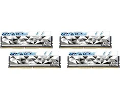RAM G.Skill DIMM 64 GB DDR4-3600 (4x 16 GB) Quad-Kit, memory - sidabrinis, F4-3600C16Q-64GTESC, Trident Z Royal Elite, INTEL XMP