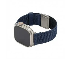 GUAN Premium Armband für Apple Watch, Blau/Juodas, 44mm, 45mm, 42mm (Series 1/2/3), 49mm, 46mm, GA-MAG-BNDA-P-BML
