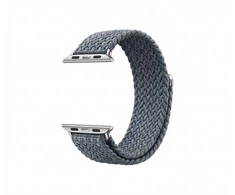 GUAN Premium Armband für Apple Watch, Grau/Blau, 40mm, 41mm, 38mm, 42mm (Series 10), GA-MAG-BNDA-P-CGBS
