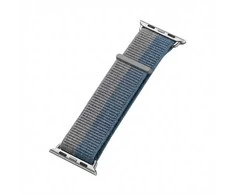 GUAN Premium Plus Armband für Apple Watch, Grau/Blau, 44mm, 45mm, 42mm (Series 1/2/3), 49mm, 46mm, GA-MAG-BNDA-PP-CGBL