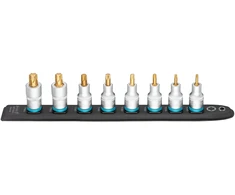 Hazet SmartRail 1/2" Steckschlüsseleinsatz-Satz TORX, 8-teilig (juodas, T20 - T60, kurz)