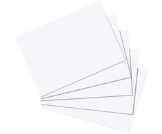 Herlitz Karta indeksowa A6 gładka balta opakowanie 100 vnt