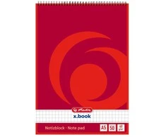 Bloknotas su spirale A5 50l langeliais 00110536 HERLITZ/10