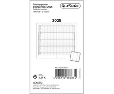 Herlitz Herlitz Taschenplaner Ersatzeinlage mit Leporello-Falzung