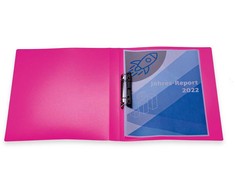 HERMA Ringbuch A4 PP neoninis, rožinis